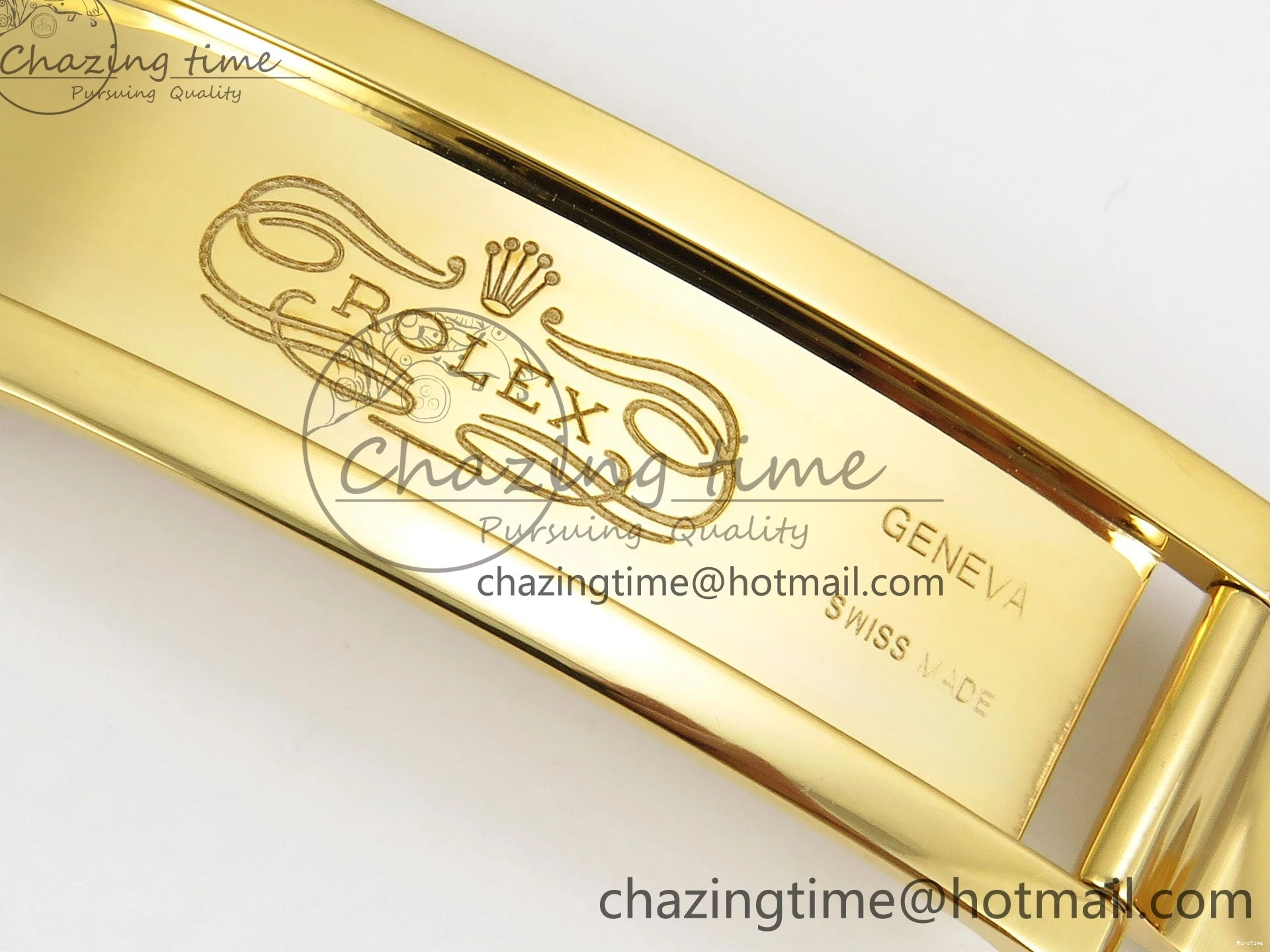 MiroTime 0105 WrinkleFree DayDate 40 228238 ARF 904L Steel YG Crystal Diamonds Bezel on President Bracelet VR 1550